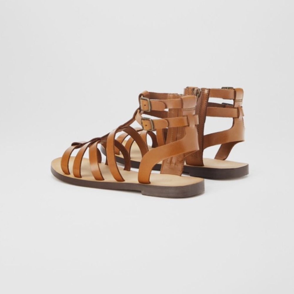 NWT Zara Size 11 toddler gladiator leather sandals